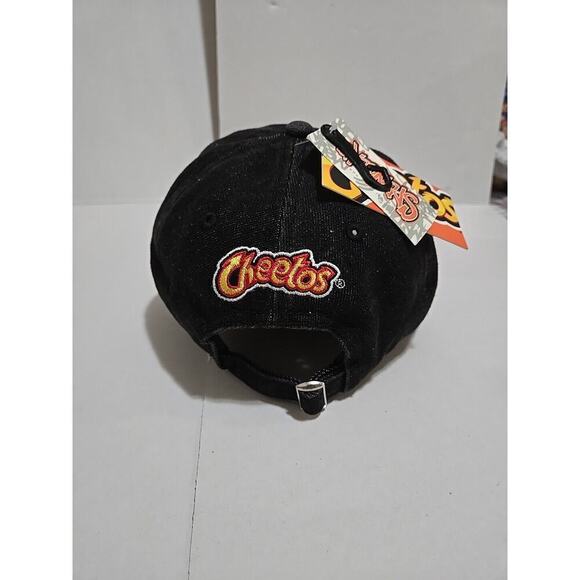Cheetos Flamin' Hot Black Denim Adjustable Strap Hat Cap - Picture 10 of 14